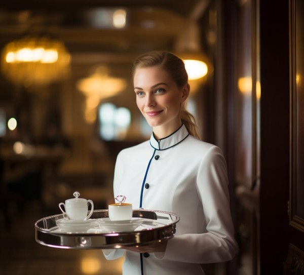 优雅的服务，酒店服务员的文明之光